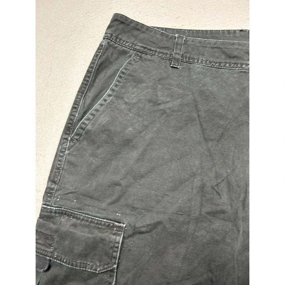 Pro Club Cargo Shorts 100% Cotton Black W38 Mens